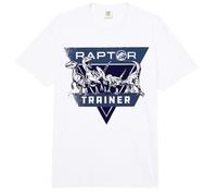 Jurassic World Two Raptor Trainer Shield Graphic T-Shirt Comfort Colors Adult Heavyweight T-Shirt