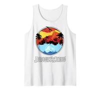 Jurassic World Two Sunset Circle Logo Tank Top