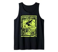 Jurassic World Two T-Rex Neon Green Poster Graphic T-Shirt Tank Top