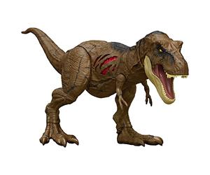 Jurassic World Tyrannosaurus Rex Articulated Action Figure Destruction, Moving Jaws, Scratches on Both Sides Physical and Digital Play, Children's Toy, Ages 4 and Above, HGC19