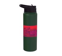 Jurassic World Warning Love Bites Stainless Steel Insulated Water Bottle