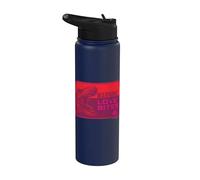 Jurassic World Warning Love Bites Stainless Steel Insulated Water Bottle