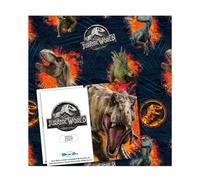 Jurassic World Wrapping Paper 8 Sheets 8 Tags Sheet Size 70cmx50cm Official Product Responsibly Resourced
