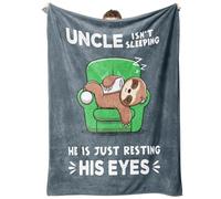 Juratar Funny Gifts for Uncle, Uncles Birthday Gifts, Uncle is Not Sleeping Blanket, Uncles Blanket Gifts for Fathers Day, 60" x 50"