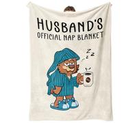 Juratar Funny Husband Gifts Blanket, Husband Birthday Gifts, Unique Wedding Anniversary Fathers Day Presents for Husbands, Best Husbands Gift from Wife, Soft Flannel Throws Blankets, 50"X60"