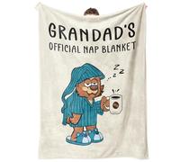 Juratar Grandad Gifts Blanket, Gifts for Grandad from Granddaughter Grandson, Grandads Birthday Gift, Fathers Day Birthday Gift for Grandads, Cute Flannel Blanket Presents for Grandfather, 60 * 50in