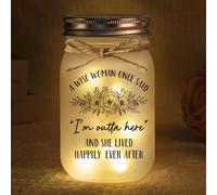 Juratar Retirement Gifts for Women, Mason Jar Night Light Retired Gift | Leaving Gifts for Colleagues Women, Happy Retirement Gift for Coworkers, Friends, Teachers, Nurses, Funny Leaving Presents