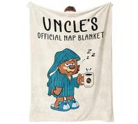 Juratar Uncle Gifts Blanket, Uncle Birthday Gifts, Best Uncles Gift for Fathers Day, Thanksgiving, Christmas, Funy Presents for Uncles from Nephew Niece, Soft Flannel Throws Blankets, 50"X60"