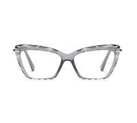 Jurchio Womens Cat Eye Reading Glasses Fashion Crystal Eyewear Frame (Gray, 1.25, Dioptres)