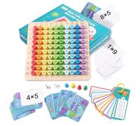 JurciCat Multiplication Learning Game Multiplication Board For Primary School Children Maths Toy Multiplication Board Maths Games Wooden Arithmetic Board Educational Montessori Toy