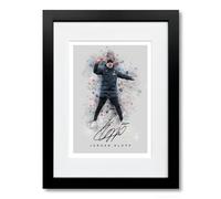 Jurgen Klopp Signed A4 Poster Photo Print Framed Autograph Gift Football Manager Liverpool League Winner Legend (Grey A4 Framed & Mounted)