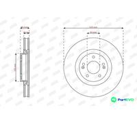 JURID 2 X BRAKE DISC 563894JC