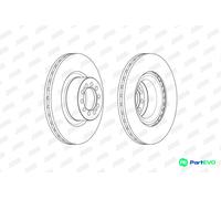 JURID 2 X BRAKE DISC 569252J