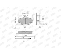 JURID 571526J Brake Pad Set, disc brake for ALPINE,DACIA,LADA,PEUGEOT,RENAULT