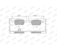JURID 573021J Brake Pad Set, disc brake for VOLVO
