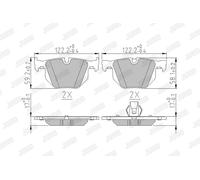 JURID 573224J Brake pad set