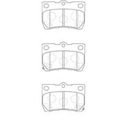 JURID 573393J Brake pad set