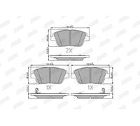 JURID 573462J Brake Pad Set, disc brake for KIA