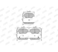 New Brake Pad Set, disc brake for FIAT JEEP:500X,COMPASS,RENEGADE SUV 52094174