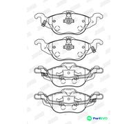 JURID DISC BRAKE BRAKE PAD SET 571968J FOR OPEL VAUXHALL