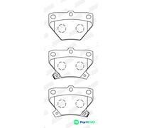 JURID DISC BRAKE BRAKE PAD SET 572450J FOR TOYOTA