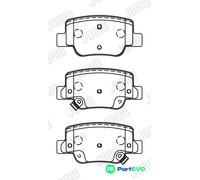 JURID DISC BRAKE BRAKE PAD SET 572623J FOR TOYOTA