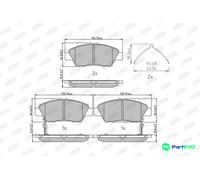 JURID DISC BRAKE BRAKE PAD SET 572637J FOR HONDA