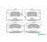 JURID DISC BRAKE BRAKE PAD SET 573034J FOR MERCEDES-BENZ