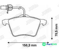 JURID DISC BRAKE BRAKE PAD SET 573045J
