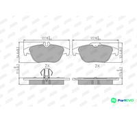 JURID DISC BRAKE BRAKE PAD SET 573735J FOR MERCEDES-BENZ