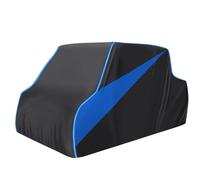 Jurmon UTV Cover Outdoor Waterproof Rain Sun UV Dust Wind Proof 300D Black Compatible with Yamaha Ranger Honda Kawasaki Suzuki Polaris Canam (up to 158")