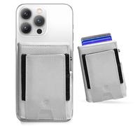 JURNETECH Mens Magnetic Wallet Card Holder with Airtag Pocket: Pop Up Case, Genuine Leather, Expandable, RFID Blocking, Minimalist | Large Capacity | ID Window | Cash Slot | Compatible with Magsafe,