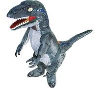 JUROSAICA Inflatable Costume,Adult Dinosaur Costume,Velociraptor,Halloween Dinosaur Costumes,T-rex Costume,Blow Up Dinosaur Costume,Full Body Funny Christmas Costume Grey