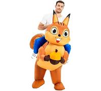 JUROSAICA Inflatable Costume Adult Squirrel Costume Ride On Funny Costume Adult Halloween Costumes For Men Women Blow Up Costumes