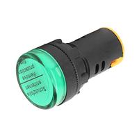Juroupi 10Pcs Berm LED Power Indicator Light Semiconductor Energy-Saving Lamp φ22mm 24V AD16-22d S (Green)