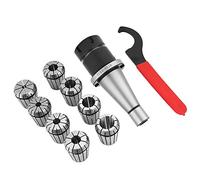 Juroupi 10pcs Set NT40-ER32 CNC Milling Chuck Holder Milling Workholding + 8pcs ER32 Collet