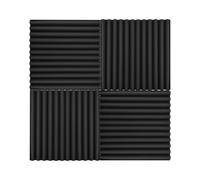 Juroupi 12pcs/pack Studio Foams Sound Insulation Foam Sound Absorbing Panels Soundproof Sponge 30 * 30 * 2.5cm/ 12 * 12 * 1in (12pcs) (24pcs)