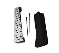 Juroupi 15-Note Xylophone Glockenspiel Wooden Base Aluminum Bars with Mallets Percussion Musical Instrument with Carrying Bag