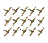 Juroupi 15PCS Anti Sleeves Side Bend with Carp Hook Link Carp Fishing Helicopter Rig