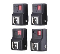 Juroupi 16 Channel Wireless Remote Flash Trigger Set 1 Transmitter + 4 Receivers + 1 Sync Cord for Sunpak Vivitar YOUNGNUO Speedlite