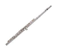 Juroupi 16 Holes Closed Hole Flute C Key Flutes Cupronickel Woodwind Instrument with Cleaning Cloth Rod Gloves Screwdriver