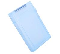Juroupi 2.5in Hard Disk Storage Box ABS Material HDd SSD and AntiStatic Case(White) (Blue)