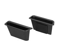 Juroupi 2PCS Car Front Door Handle Storage Box Pocket Black Replacement for Mustang 2015-2017