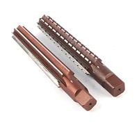 Juroupi 2pcs HSS MT3 Taper Fine/Rough Reamer Cutter Tool Set Straight Shank