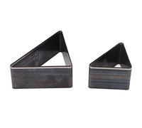 Juroupi 2PCS Leather Cutter Alloy Steel Hollow Punch Cutter Set with Storage Box for Leather
