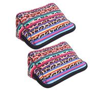 Juroupi 2pcs Outdoor Travel Neoprene Cosmetic Bag Makeup Case Pouch Portable Handbag Organizer (6)