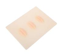 Juroupi 3Pcs Silicone Permanent Makeup Training Skin Lip Fake Practice Skin Kit