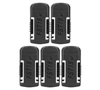 Juroupi 5 PCS Battery Mount Replacement for Festool 18V Lithium Battery Wall Clip Belt-Type Battery Organizer Holder for Lithium Batteries Wall Mount Display