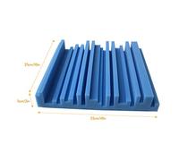 Juroupi 6pcs 10 * 10 * 2inch High Density Studio Sound Insulation Foam Fire Retardant for Studio KTV Broadcast Family Theater (12pcs)