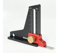 Juroupi Aluminum Alloy Height Gauge Dual Scales Home Woodworking Height Measurement Tool Tablesaw Depth Measuring Ruler